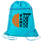 Custom Basketball Cinch Bag with Name – Personalized Sports Drawstring Backpack