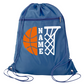 Custom Basketball Cinch Bag with Name – Personalized Sports Drawstring Backpack