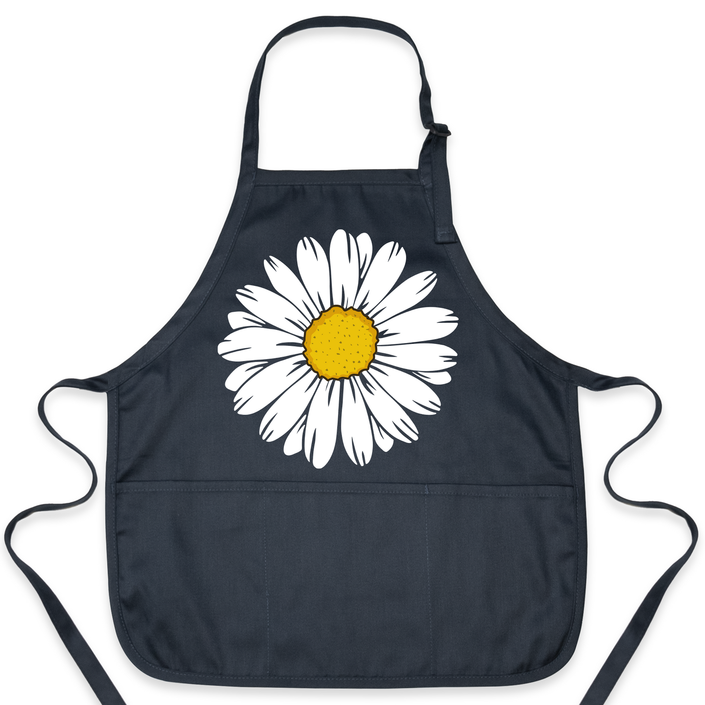 Floral Kitchen Apron with Daisy Print – Stylish Chef & Baking Apron for Women