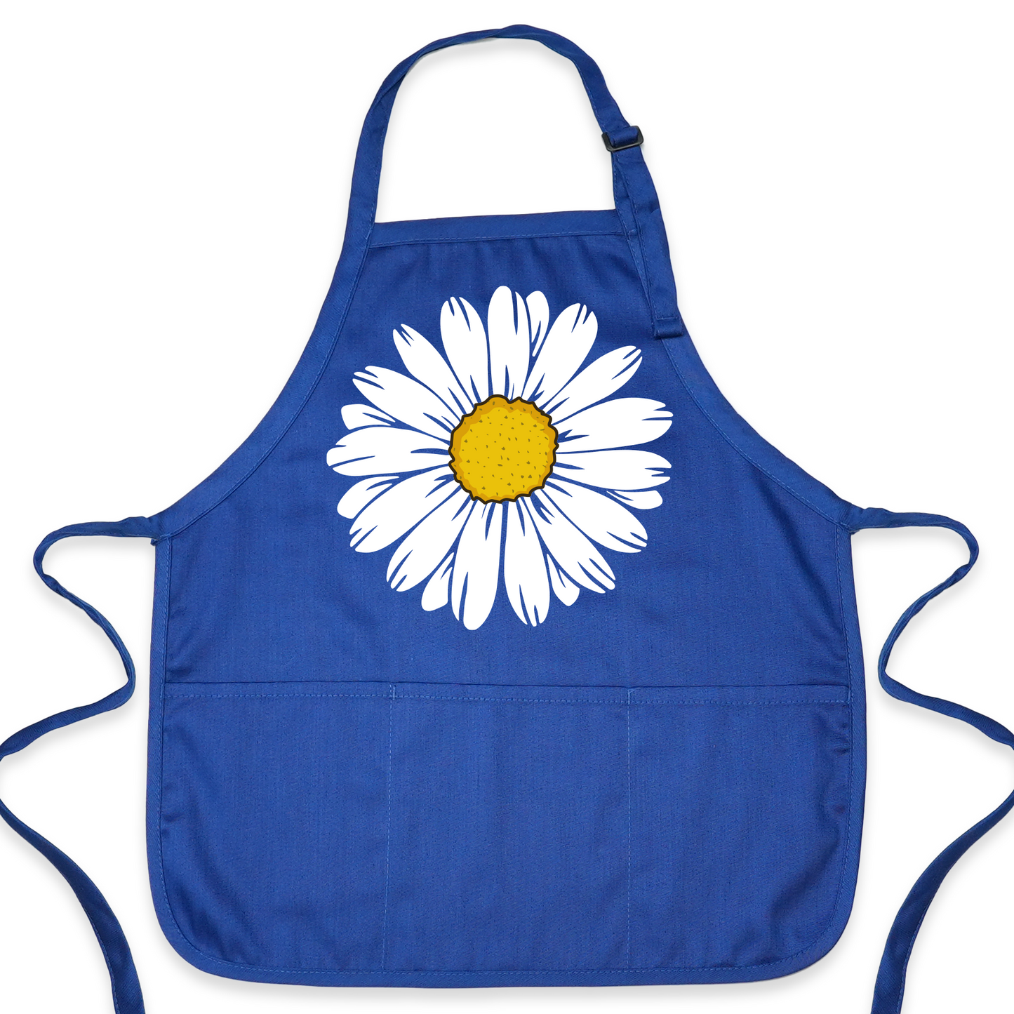 Floral Kitchen Apron with Daisy Print – Stylish Chef & Baking Apron for Women