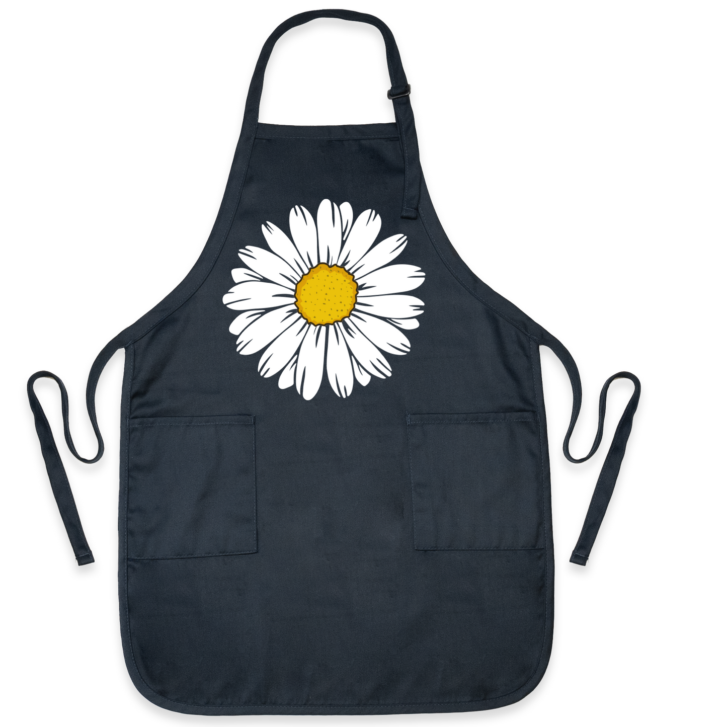 Floral Kitchen Apron with Daisy Print – Stylish Chef & Baking Apron for Women