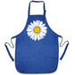 Floral Kitchen Apron with Daisy Print – Stylish Chef & Baking Apron for Women