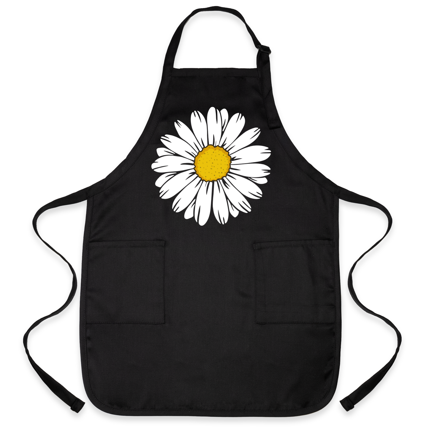 Floral Kitchen Apron with Daisy Print – Stylish Chef & Baking Apron for Women
