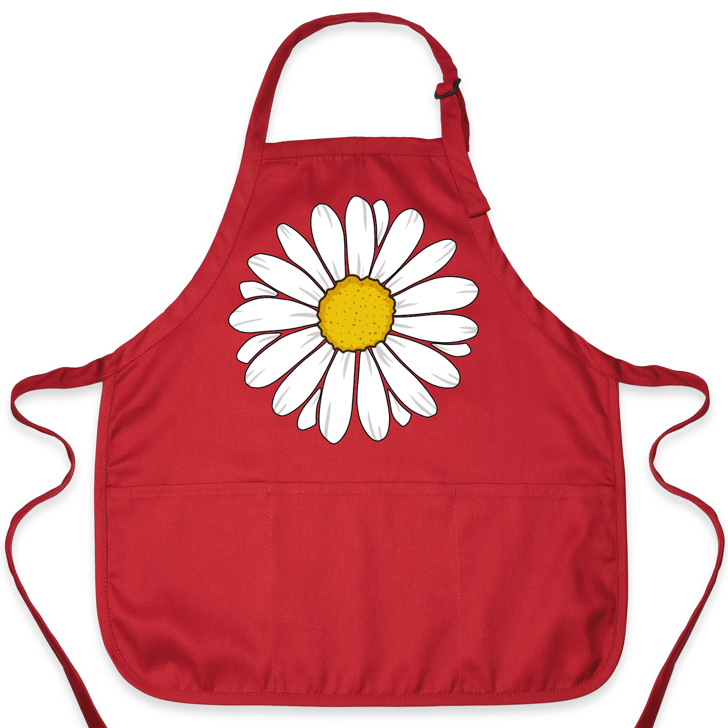 Floral Kitchen Apron with Daisy Print – Stylish Chef & Baking Apron for Women