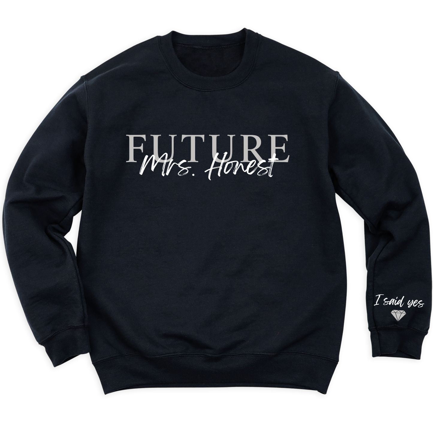 Custom Future Mrs Sweatshirt, Personalized Engagement Gift for Bride