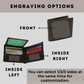 Personalized RFID Leather Wallet for Men – Engraved Gift