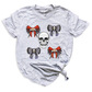 Halloween Skeleton Shirt with Bow – Halloween Party Tee for Girls