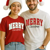 Merry Christmas Shirt – Retro Christmas T-Shirt, Family Matching Holiday Tee, Festive Xmas Trip Shirt