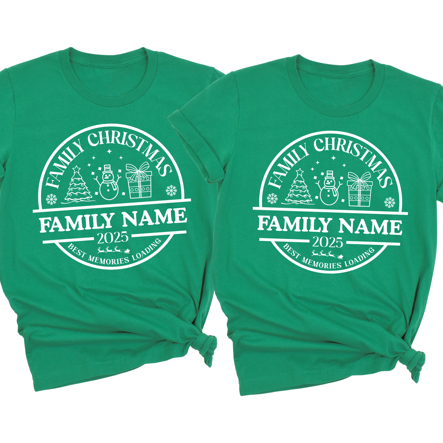Christmas Custom Matching Family Name Shirts – Personalized Family Christmas T-Shirts & Group Tees