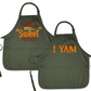 Halloween Couple Aprons – She’s My Sweet Potato & I Yam | Funny Thanksgiving His & Her Matching Aprons for Fall Baking or Gifts