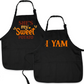 Halloween Couple Aprons – She’s My Sweet Potato & I Yam | Funny Thanksgiving His & Her Matching Aprons for Fall Baking or Gifts