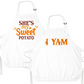Halloween Couple Aprons – She’s My Sweet Potato & I Yam | Funny Thanksgiving His & Her Matching Aprons for Fall Baking or Gifts