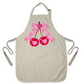 Coquette Pink Bow Cherry Apron – Cute Baking & Cooking Apron for Women, Valentine & Mother’s Day Gift