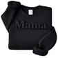 Custom Mama Embossed Puff Sweatshirt – 3D Raised Text Mommy Sweater