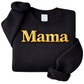 Custom Mama Embossed Puff Sweatshirt – 3D Raised Text Mommy Sweater