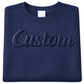 Custom Embossed Puff Print Sweatshirt – 3D Raised Text Sweater