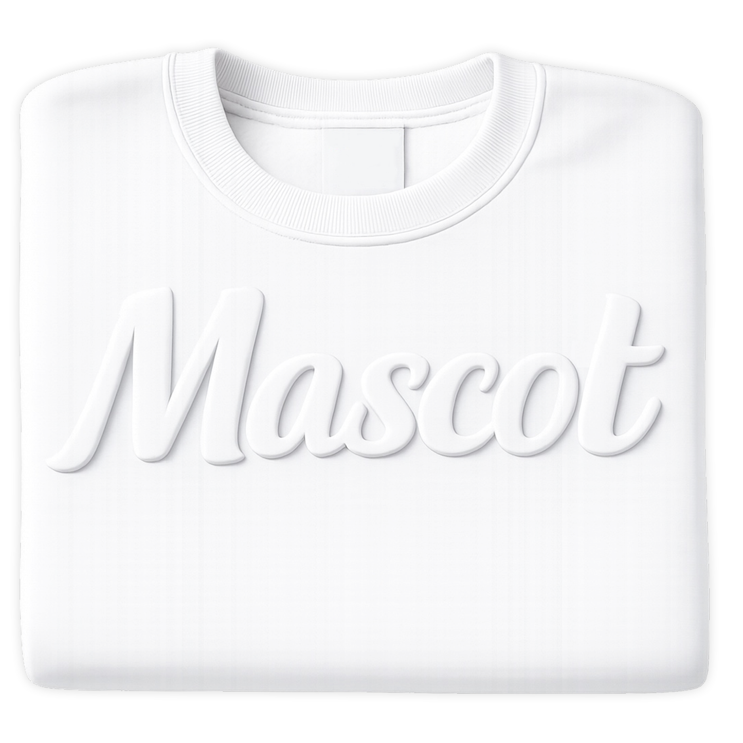 Custom Team Name Embossed Puff Sweatshirt – 3D Raised Text Mascot Sweater