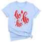Cute Ho Ho Ho Christmas T-Shirt – Santa Holiday Shirt for Women & Men