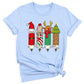 Christmas Teacher Shirt – Teacher Pencil Tee, Santa Holiday Shirt, School Xmas Teacher Life Top for Women
