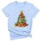 Christmas Books Tree Shirt – Book Lover Holiday Tee, Reading Xmas Top for Teachers, Students & Librarians