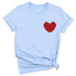 Red Roses Heart Shirt – Valentine Floral Love Tee for Women