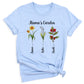 Personalized Birth Month Flower Mom Shirt – Custom Mama’s Garden Tee with Kids Names