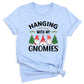 Hanging With My Gnomies Christmas Shirt – Cute Gnome Holiday Tee, Family Matching Xmas T-Shirt, Santa Gnome Party Shirt
