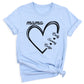 Custom Mama Shirt with Kids Names – Personalized Mom Heart Tee