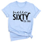 Hello Sixty Vintage 1966 Shirt – 60th Birthday Gift Tee