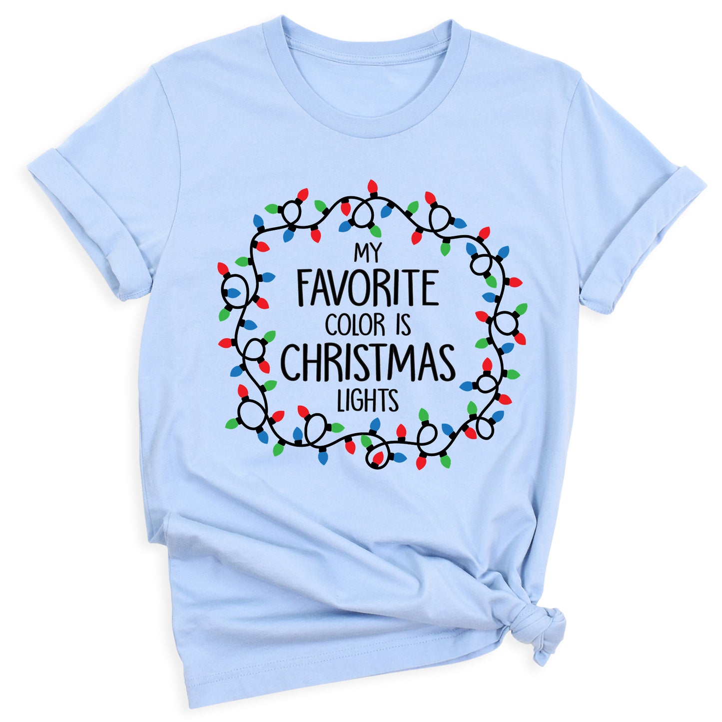 Christmas Lights Shirt – My Favorite Color is Christmas Lights Tee