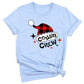 Cousin Crew Christmas Shirts Matching Kids Plaid Santa Hat Tees – Family Holiday Photo Outfit