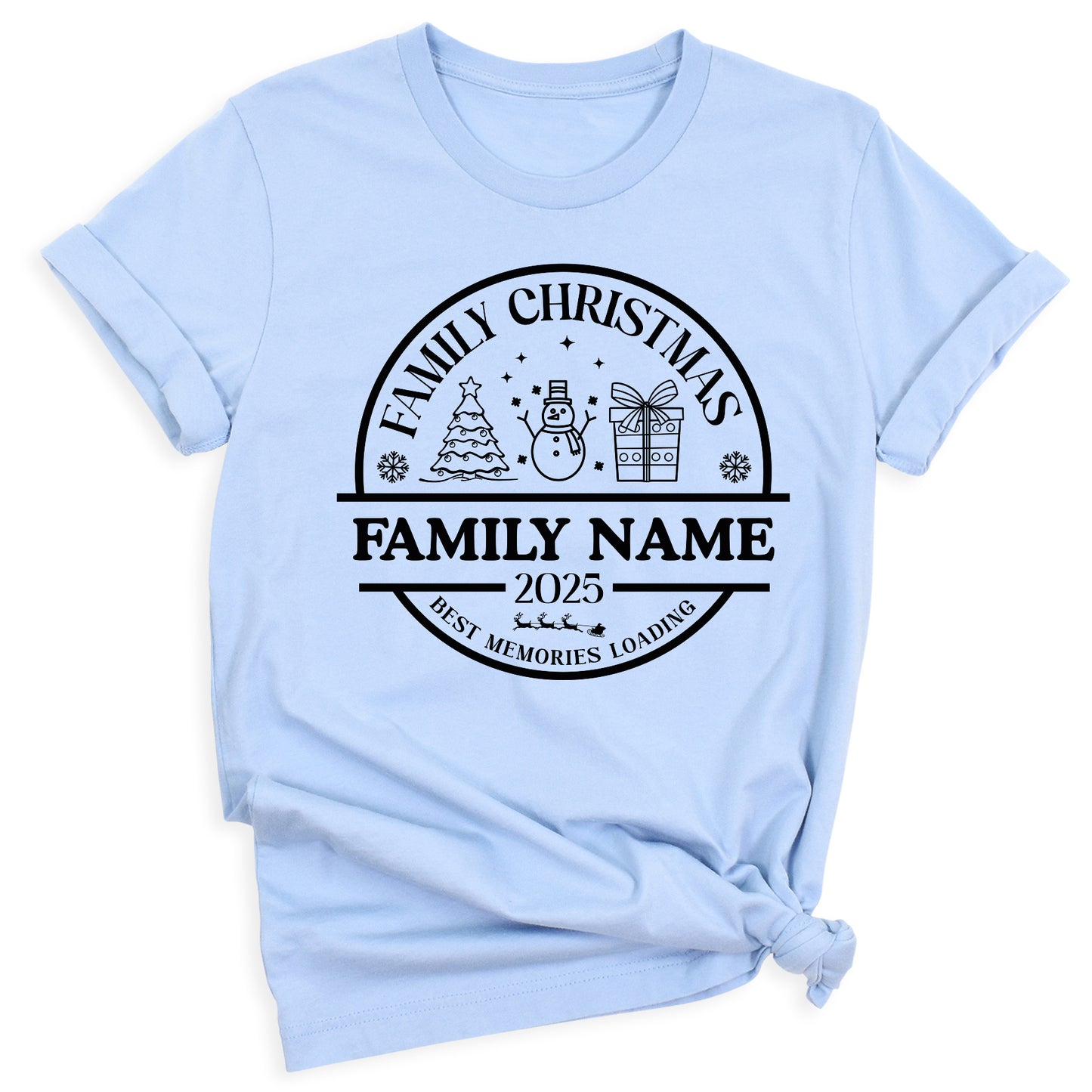 Christmas Custom Matching Family Name Shirts – Personalized Family Christmas T-Shirts & Group Tees