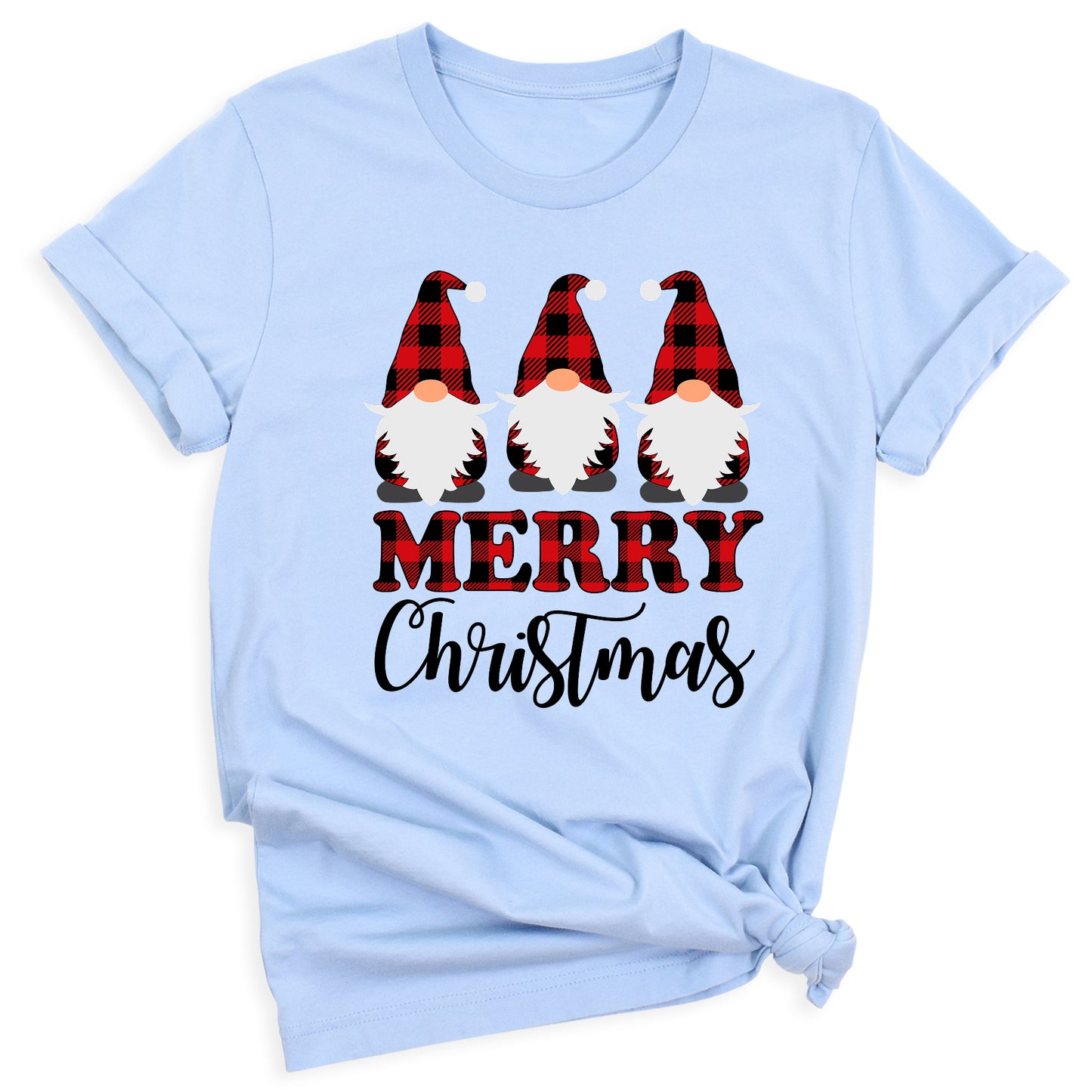 Gnomes Buffalo Plaid Christmas Shirt – Matching Family Xmas Tee – Merry Gnomes Holiday Shirt