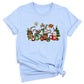 Christmas Latte Coffee T-Shirt – Holiday Coffee Lover Tee, Cute Xmas Shirt with Mugs & Christmas Tree Design
