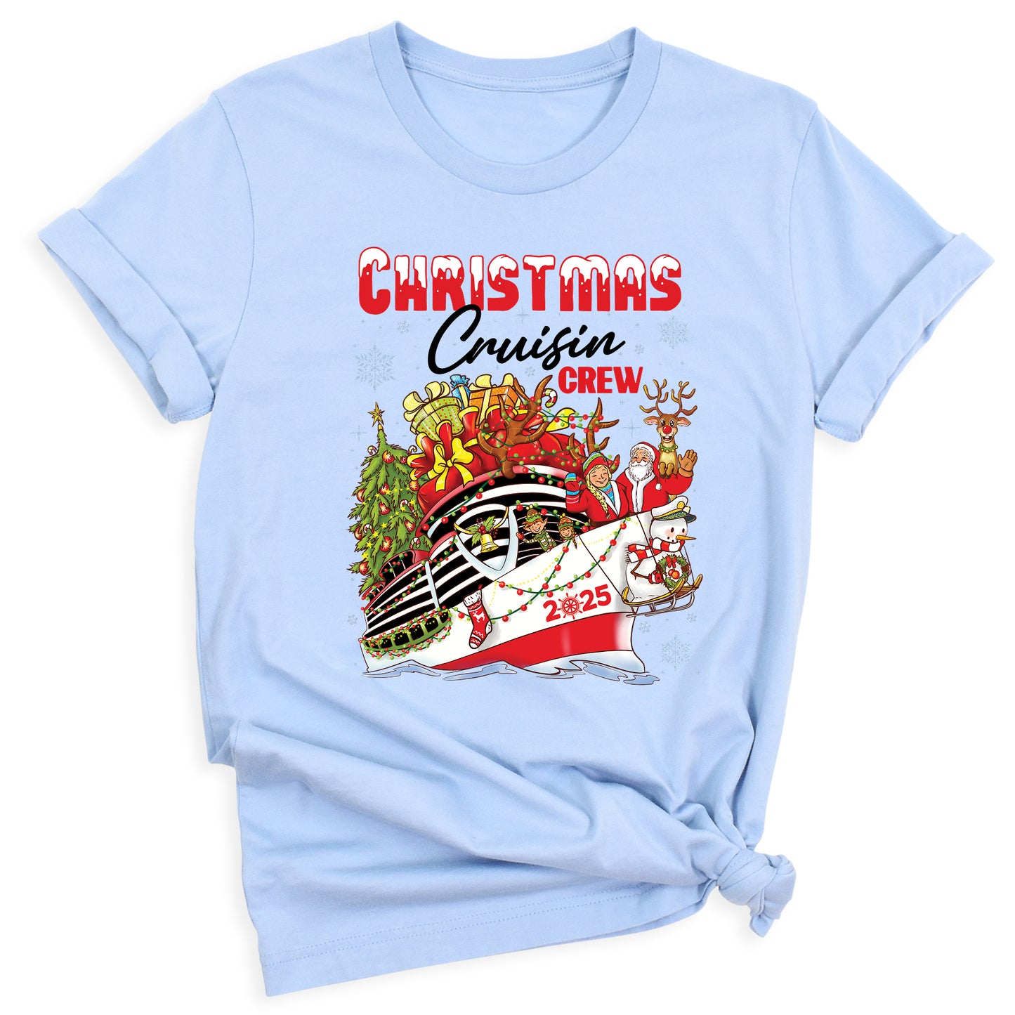 Christmas Cruisin Crew 2025 Shirt – Family Vacation Cruise Tee