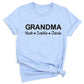 Personalized Grandma & Grandpa Shirt with Kids Names – Custom Mimi T-Shirt