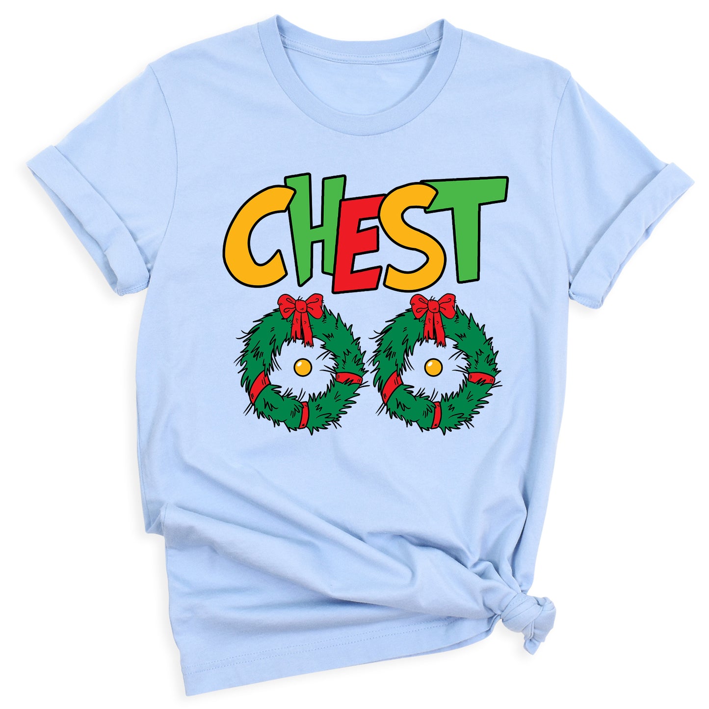 Christmas Chest Nuts Couple Shirts – Funny Matching Holiday Tees for Men & Women, Sarcastic Xmas Party Outfit, Boyfriend Girlfriend Gift