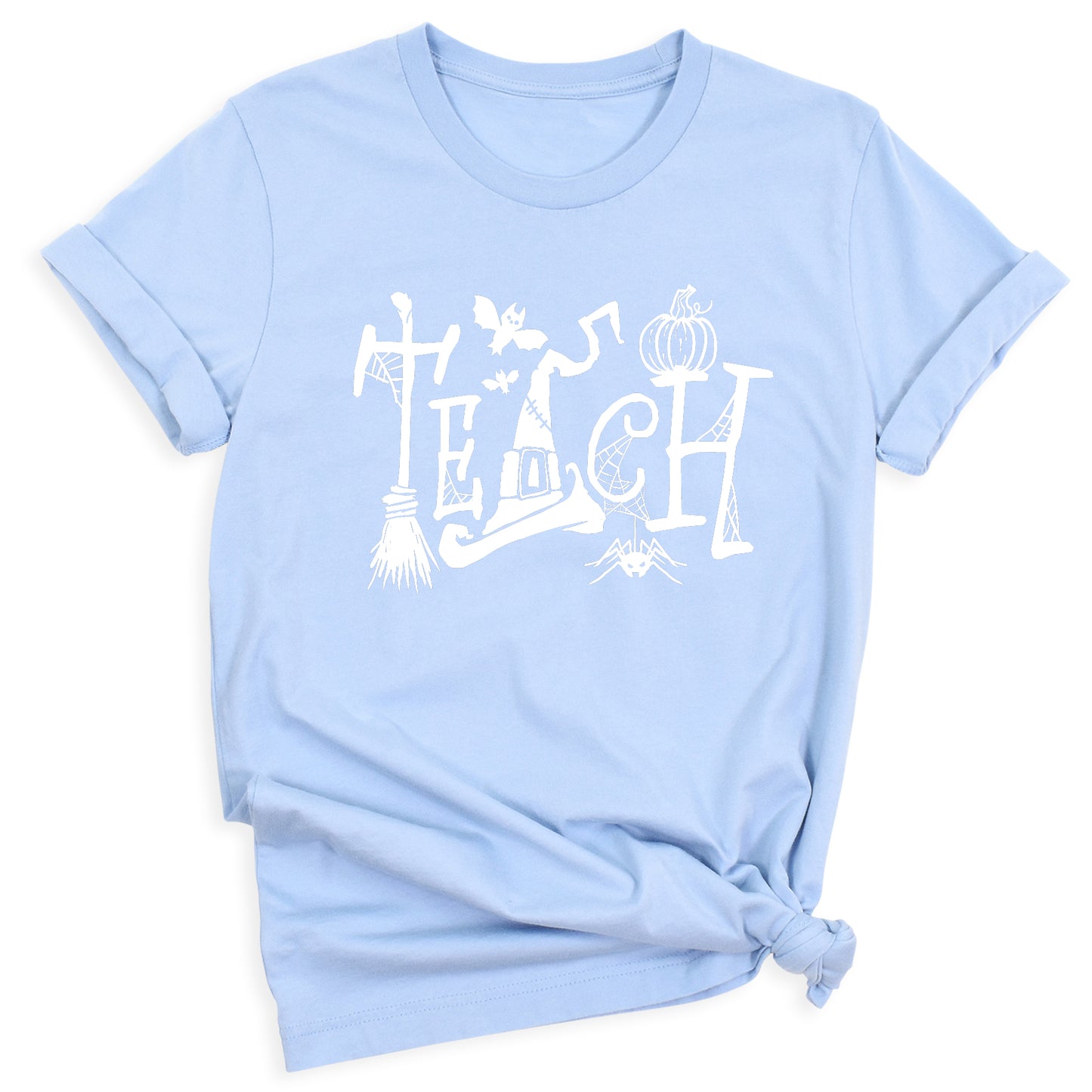 Halloween Teach T-Shirt – Cute Pumpkin School Shirt, Fall Teacher Tee for Spooky Season
