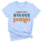 Thanksgiving Matching Couple Shirt – She’s My Sweet Potato I Yam Tee