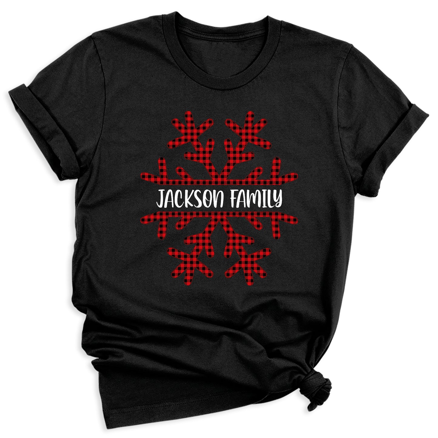 Custom Christmas Snowflake Shirts | Matching Family Holiday Tees