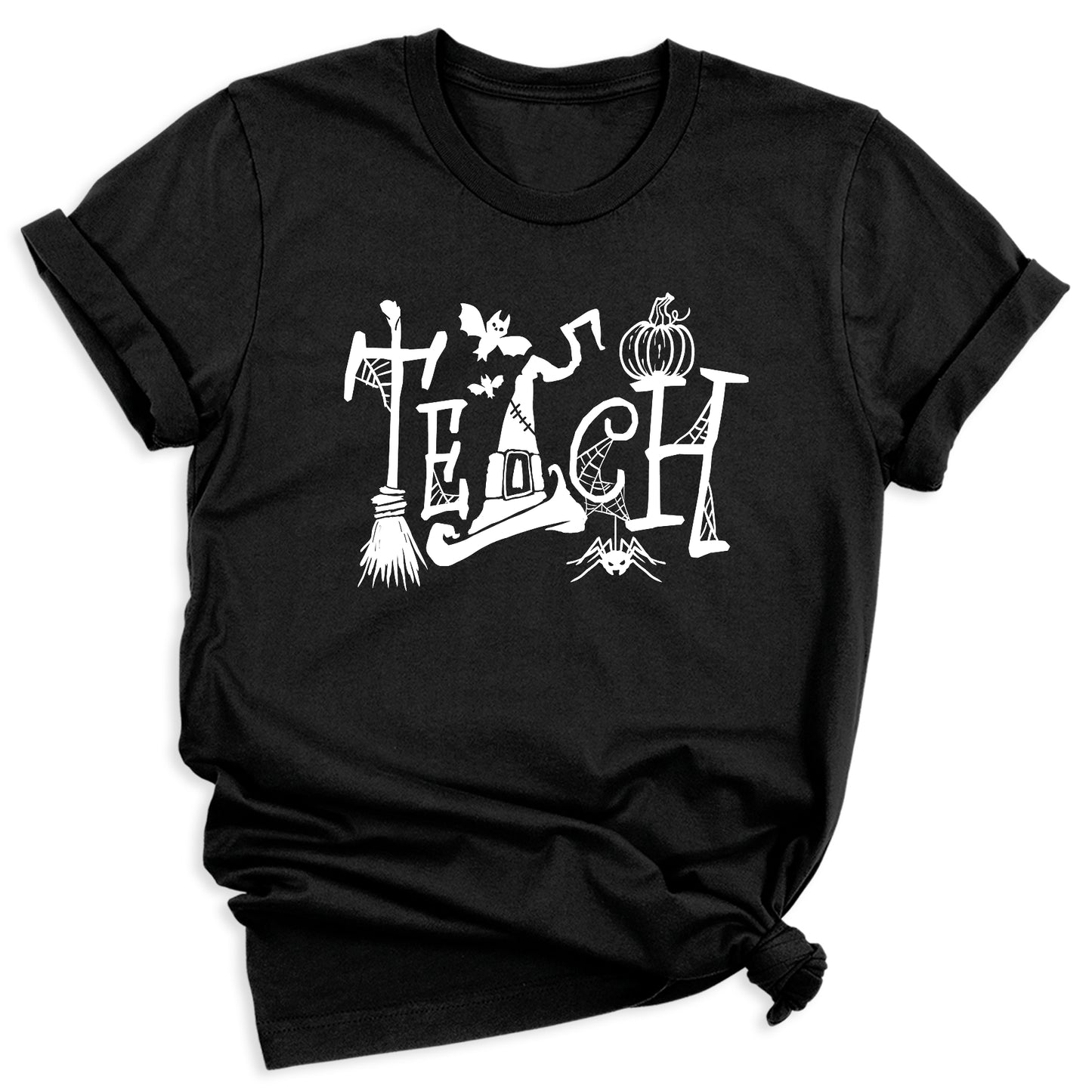 Halloween Teach T-Shirt – Cute Pumpkin School Shirt, Fall Teacher Tee for Spooky Season