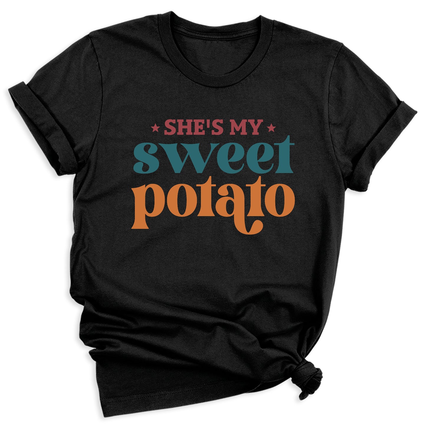 Thanksgiving Matching Couple Shirt – She’s My Sweet Potato I Yam Tee