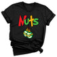 Christmas Chest Nuts Couple Shirts – Funny Matching Holiday Tees for Men & Women, Sarcastic Xmas Party Outfit, Boyfriend Girlfriend Gift