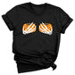 Skeleton Hand Bra Pumpkin Shirt – Funny Halloween Tee | Women’s Spooky Season Shirt