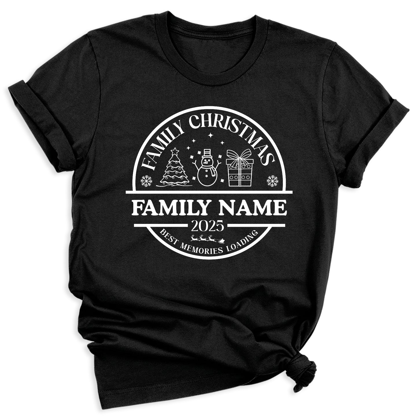 Christmas Custom Matching Family Name Shirts – Personalized Family Christmas T-Shirts & Group Tees