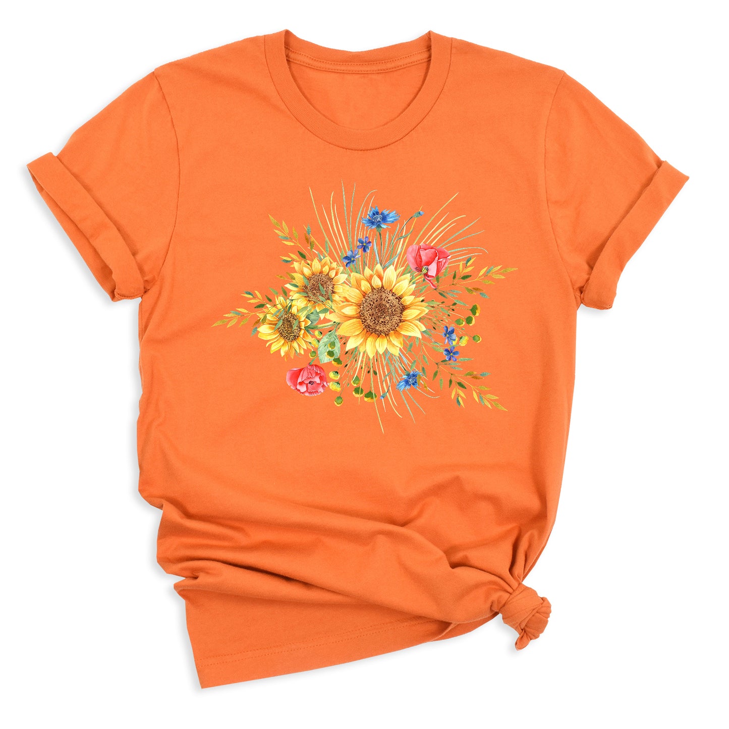 Botanical Sunflower Shirt – Summer & Fall Flower Tee