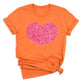 Valentines Day Pink Glitter Heart Shirt – Cute Love Graphic Tee