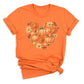 Thanksgiving Pumpkin Heart Shirt – Fall Harvest Graphic Tee