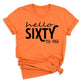 Hello Sixty Vintage 1966 Shirt – 60th Birthday Gift Tee