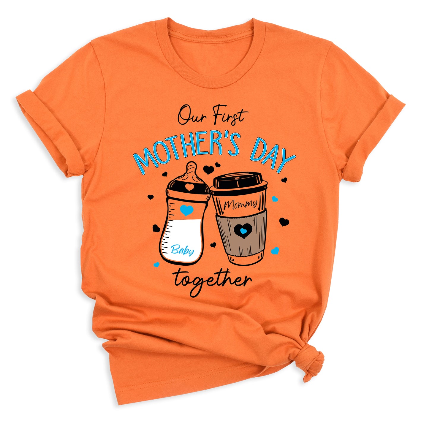 Custom Our First Mother’s Day Mommy and Me Matching Shirts - Boys